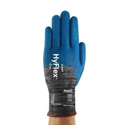 Ansell Hyflex 11-947 Kesilme ve Aşınmaya Dirençli Yağ Tutmaz İş Eldiveni  Paketi 10 Adett  