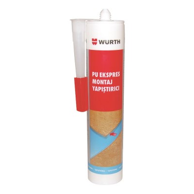 Würth PU Ekspres montaj yapıştırıcı Açık sarı  24 Adet 