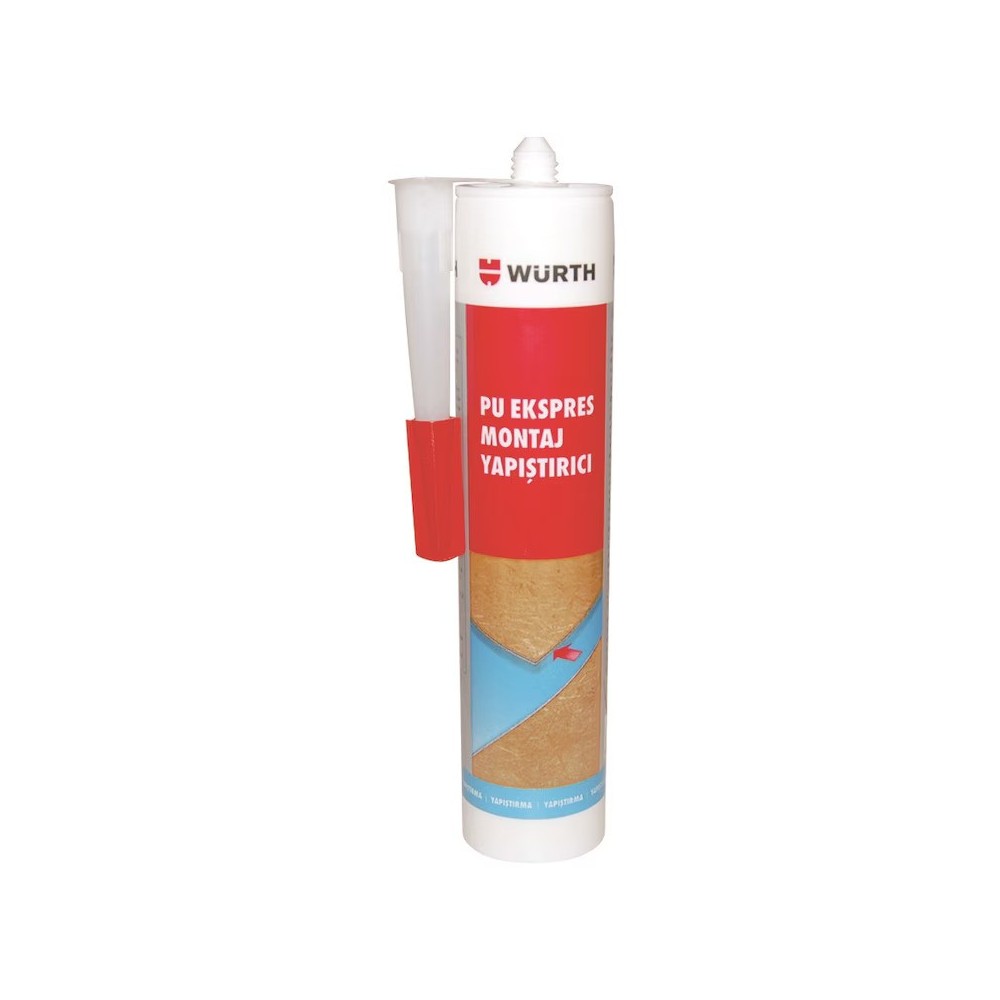 Würth PU Ekspres montaj yapıştırıcı Açık sarı  24 Adet 