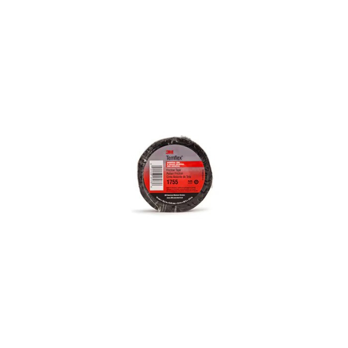 3M Temflex Pamuk İzolebandı 1755 34 in x 60 ft Siyah her kutuda 20 rulo