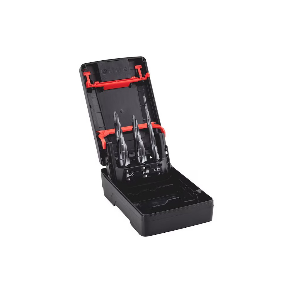 Würth Kademeli delik genişletici ürün serisi HSS SMART STEP Deepcut 3 parça