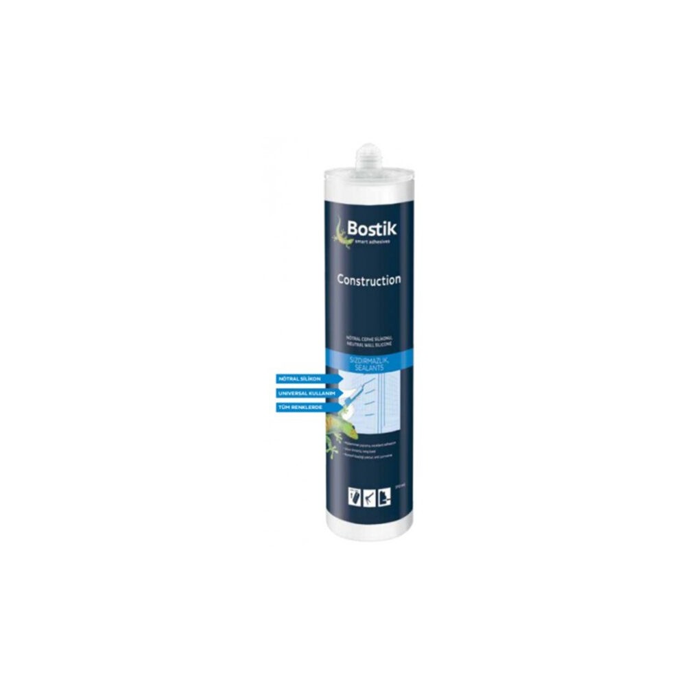 Bostik Construction Nötral Cephe Silikonu 310 ml kartuş 25 adet koli