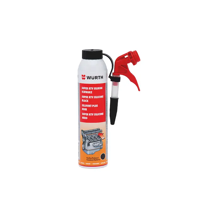 Würth SÜPER RTV SİLİKON SIVI CONTA 260C SİYAH 200ML  12 Adet 