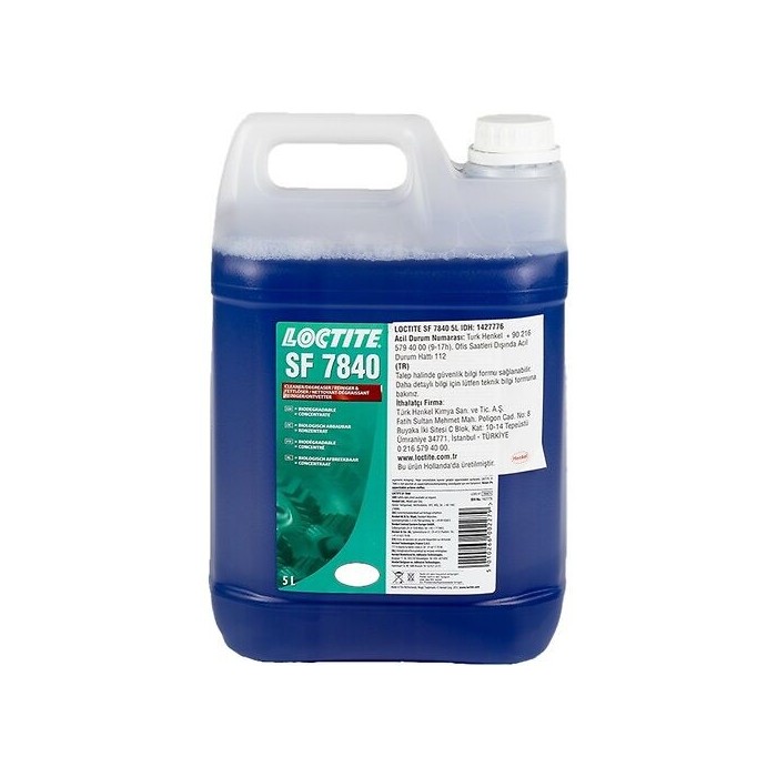 LOCTITE SF 7840 TEMİZLEYİCİ VE YAĞ SÖKÜCÜ 5 LT 