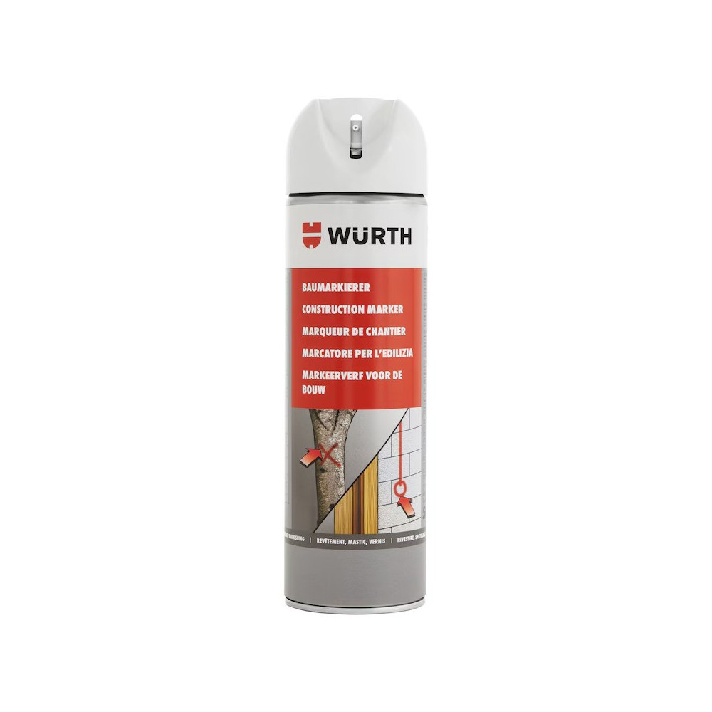 WÜRTH İŞARETLEME SPREYİ BEYAZ 500ML 12 ADET