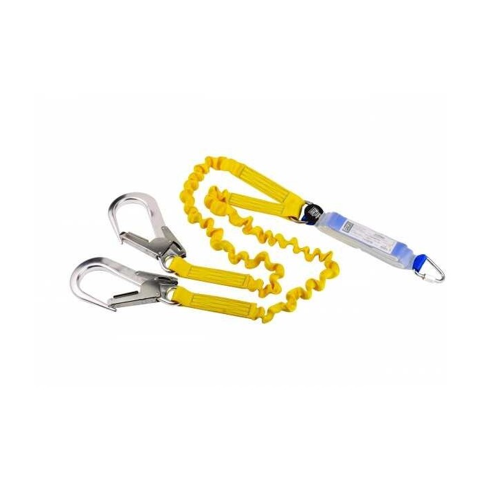 3M Protecta KE5200YX2 200 cm Elastik Örgülü Emniyet İpli Lanyard Çift Kollu 