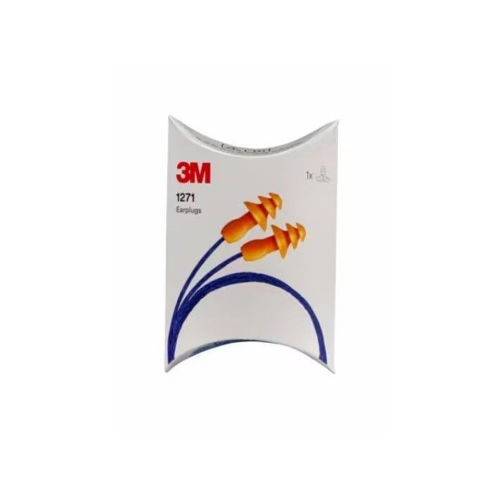 3M 1271 Yıkanabilir İpli Kulak Tıkacı 200 Çift
