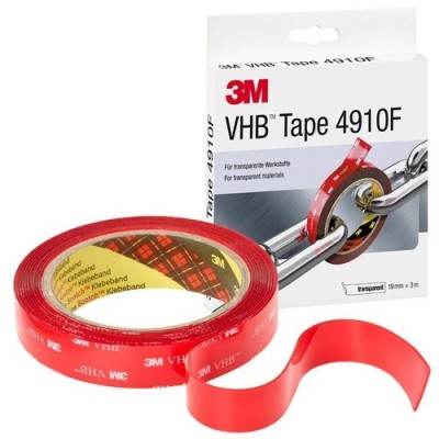 3M VHB 4910F Çift Taraflı Akrilik Bant Şeffaf 20444 48 Adet