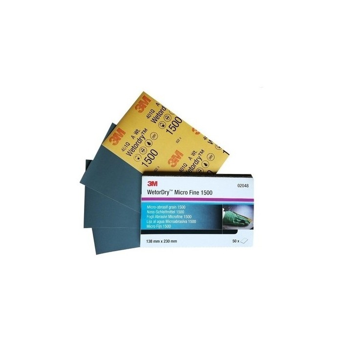 3m 2048 401Q Su Zımparası P1500 138X230MM 50 Adet