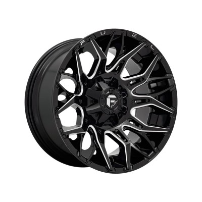 Fuel Twitch - D771 / Candy Red & Milled 6 LUG